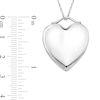 Thumbnail Image 3 of Engravable Heart Locket in Sterling Silver (1-2 Images and 1 Line)