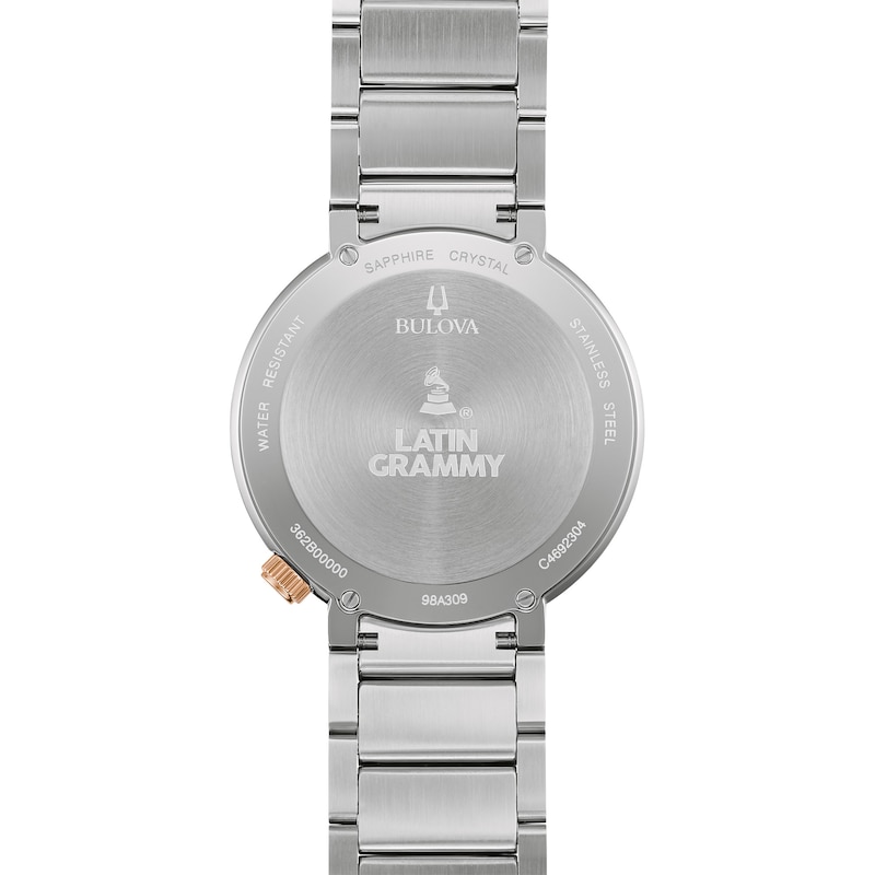 Men's Bulova Special Edition Latin GRAMMY® Two-Tone Watch with Textured Dial (Model: 98A309)