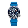 Thumbnail Image 0 of Ladies' Citizen Eco-Drive® Promaster Dive Blue Rubber Strap Watch with Dark Blue Dial (Model: EO2028-06L)