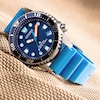 Thumbnail Image 3 of Ladies' Citizen Eco-Drive® Promaster Dive Blue Rubber Strap Watch with Dark Blue Dial (Model: EO2028-06L)