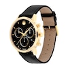Thumbnail Image 1 of Men's Movado Museum® Classic Gold-Tone PVD Chronograph Strap Watch with Black Dial and Date Window (Model: 0607779)