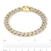 Thumbnail Image 4 of Zales x Alessi Domenico 3-7/8 CT. T.W. Diamond Miami Cuban Chain Bracelet in 18K Gold - 8.5"
