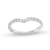 Thumbnail Image 0 of 3/8 CT. T.W. Certified Lab-Created Diamond Contour Anniversary Band in 14K White Gold (F/VS2)
