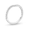 Thumbnail Image 2 of 3/8 CT. T.W. Certified Lab-Created Diamond Contour Anniversary Band in 14K White Gold (F/VS2)