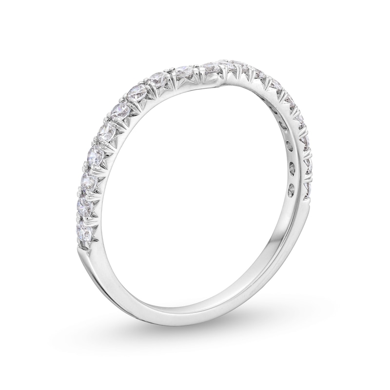 3/8 CT. T.W. Certified Lab-Created Diamond Contour Anniversary Band in 14K White Gold (F/VS2)