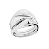 Thumbnail Image 0 of PDPAOLA™ at Zales Cubic Zirconia Wavy Teardrop Stackable Ring Set in Sterling Silver