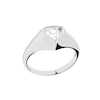 Thumbnail Image 0 of PDPAOLA™ at Zales 6.0mm Trillion-Cut Cubic Zirconia Signet Ring in Sterling Silver