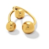 Thumbnail Image 0 of Zales x SOKO Obiti Statement Ring in Brass with 24K Gold Plate