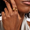 Thumbnail Image 1 of Zales x SOKO Obiti Statement Ring in Brass with 24K Gold Plate