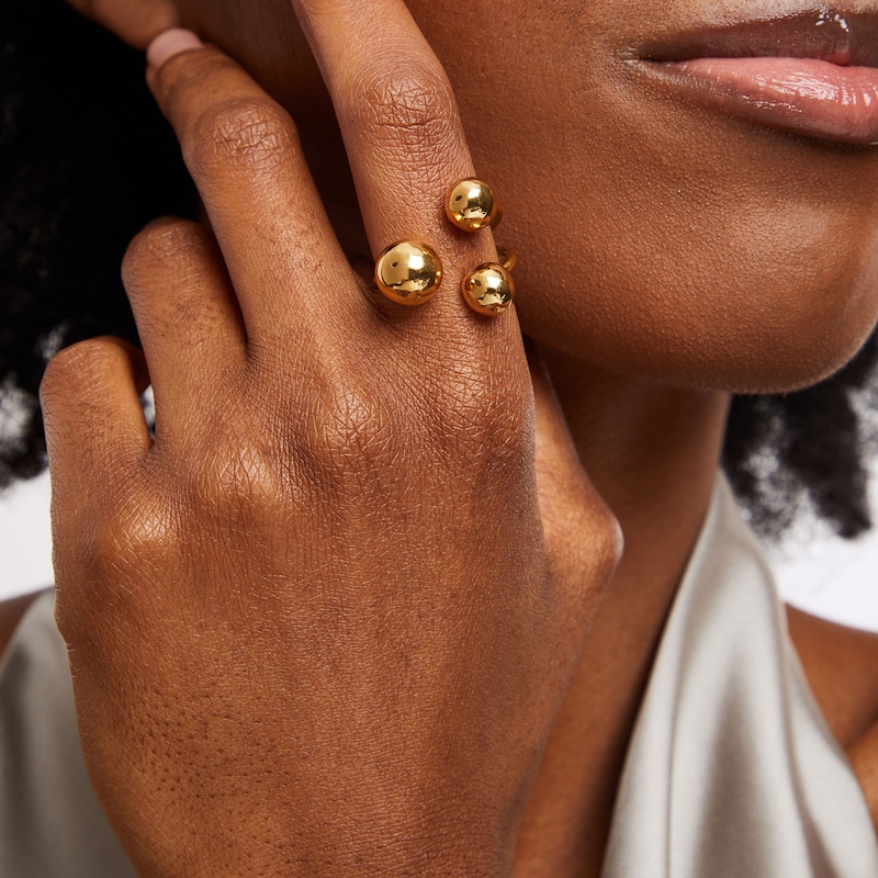 Zales x SOKO Obiti Statement Ring in Brass with 24K Gold Plate
