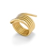 Thumbnail Image 0 of Zales x SOKO Dash Coil Ring in Brass with 24K Gold Plate