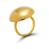 Thumbnail Image 0 of Zales x SOKO Obiti Medallio Ring in Brass with 24K Gold Plate