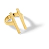 Thumbnail Image 2 of Zales x SOKO Double Bar Ring in Brass with 24K Gold Plate