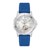 Thumbnail Image 0 of Ladies' Bulova Marine Star White Mother-of-Pearl Dial Watch with Blue Silicone Strap in Stainless Steel (Model 96L324)