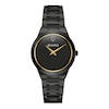 Thumbnail Image 0 of Ladies' Bulova Millennia Modern Black Dial Watch in Black Ion-Plated Stainless Steel (Model 98L314)