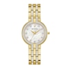 Thumbnail Image 1 of Ladies' Bulova Crystal Collection Watch with Mother-of-Pearl Dial and Heart Necklace Box Set (Model: 98X138)