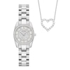 Thumbnail Image 1 of Ladies’ Exclusive Bulova Crystal Collection Watch and Heart Necklace Box Set (Model: 96X165)