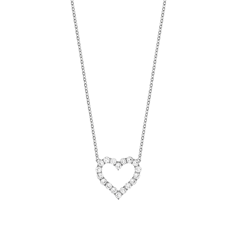 Ladies’ Exclusive Bulova Crystal Collection Watch and Heart Necklace Box Set (Model: 96X165)