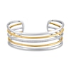Thumbnail Image 0 of 1/2 CT. T.W. Lab-Created Diamond Bangle Bracelet in Sterling Silver and 14K Gold Plate (F/SI2)