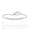 Thumbnail Image 1 of 1 CT. T.W. Baguette and Round Diamond Trios Bolo Bracelet in 10K White Gold - 7.5"