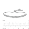 Thumbnail Image 2 of 1 CT. T.W. Diamond Line Bolo Bracelet in 10K White Gold - 9"