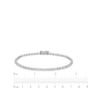 Thumbnail Image 3 of 1 CT. T.W. Baguette and Round Diamond Alternating Line Bracelet in 10K White Gold