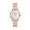 Thumbnail Image 0 of Ladies' Kate Spade Lily Avenue Rose-Tone IP Braided Leather Strap Watch with Mother-of Pearl Dial (Model: KSW1821)
