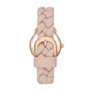 Thumbnail Image 1 of Ladies' Kate Spade Lily Avenue Rose-Tone IP Braided Leather Strap Watch with Mother-of Pearl Dial (Model: KSW1821)