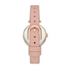 Thumbnail Image 1 of Ladies' Kate Spade Holland Crystal Accent Flower Rose-Tone IP Leather Strap Watch with White Dial (Model: KSW1825)