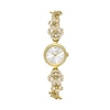 Thumbnail Image 0 of Ladies' Kate Spade Monroe Crystal Accent Gold-Tone IP Flower Bangle Watch with Mother-of-Pearl Dial (Model: KSW1828)