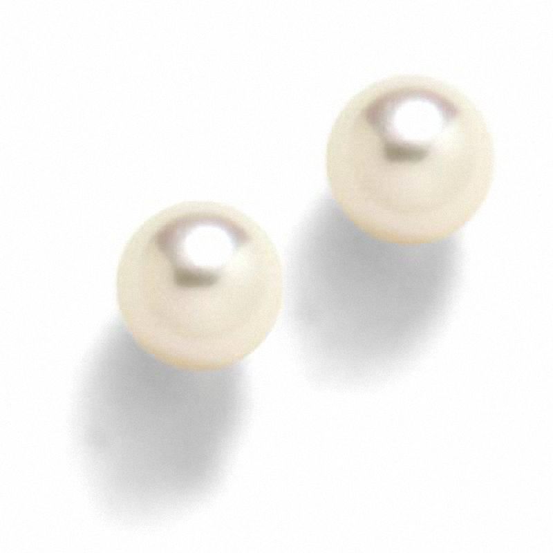 Blue Lagoon® by Mikimoto 7.0-7.5mm Akoya Cultured Pearl Earrings in 14K Gold