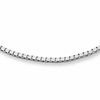Ladies' 0.95mm Box Chain Necklace In 14K White Gold - 18
