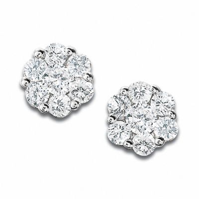 10mm Pave Set Stud Earring in White Gold – The GLD Shop
