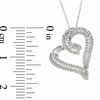 Thumbnail Image 1 of 1/2 CT. T.W. Diamond Heart Pendant in 10K White Gold