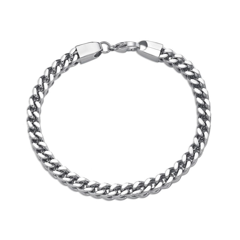 Men's 3.4mm Foxtail Chain Bracelet in Stainless Steel - 9.0