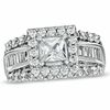 Thumbnail Image 0 of 2-5/8 CT. T.W. Princess-Cut Diamond Frame Engagement Ring in 14K White Gold