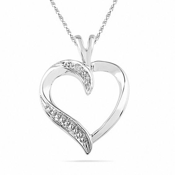 Zales Diamond Accent Heart Pendant