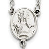 Thumbnail Image 2 of Rosary Necklace in Stainless Steel - 25"