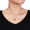 Thumbnail Image 3 of Enhanced Black and White Diamond Accent Flying Pig Pendant in Two-Tone Sterling Silver