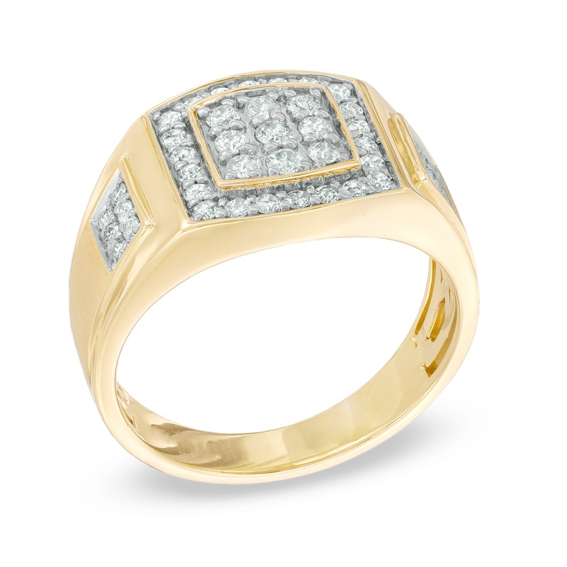 Men's 3/4 CT. T.W. Diamond Ring in 10K Gold | Zales