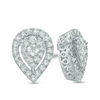 Thumbnail Image 0 of 1/2 CT. T.W. Composite Diamond Pear-Shaped Stud Earrings in 10K White Gold