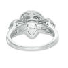 Thumbnail Image 2 of 1-1/2 CT. T. W. Diamond Past Present Future® Pear-Shape Frame Ring in 14K White Gold