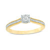 Thumbnail Image 0 of 1/6 CT. T.W. Diamond Vintage-Style Promise Ring in 10K Gold