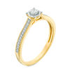 Thumbnail Image 1 of 1/6 CT. T.W. Diamond Vintage-Style Promise Ring in 10K Gold