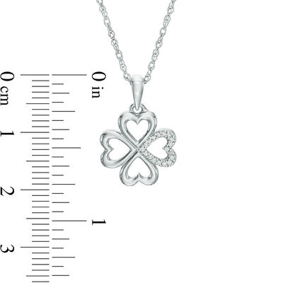 tiffany four leaf clover diamond pendant