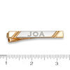 Thumbnail Image 2 of Men's Engravable Tie Bar and Cuff Links Set in Brass and 18K Gold Plate (1-3 Initials)