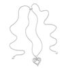 Thumbnail Image 1 of Diamond Accent Infinity Heart Bolo Necklace in Sterling Silver - 30"
