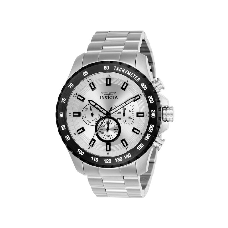 Men's Invicta Speedway Chronograph Watch with Silver-Tone Dial (Model ...