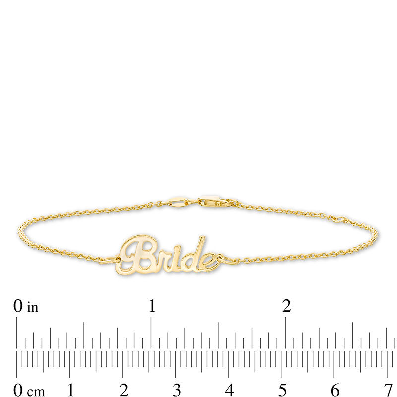 name bracelet gold for girl
