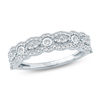 Thumbnail Image 0 of 1/2 CT. T.W. Diamond Alternating Round and Marquise Scallop Anniversary Band in 10K White Gold